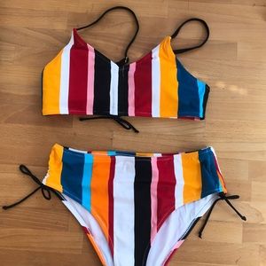 Striped bikini